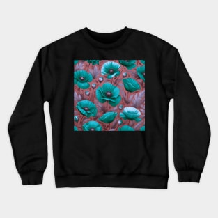 Poppy Flower Crewneck Sweatshirt